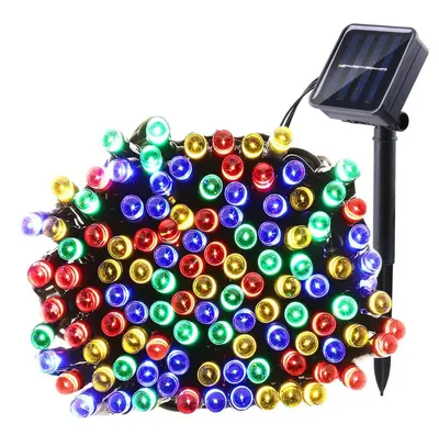 Instalatie solara decorativa lungime 30 metri cu 300 LED MULTICOLOR