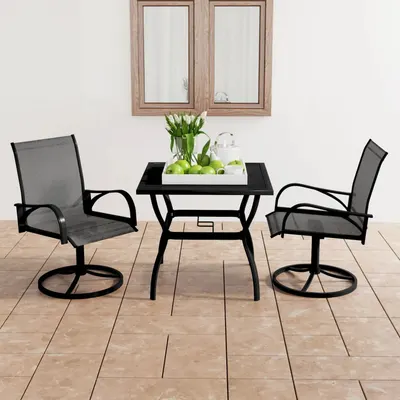 Gossi set mobilier de gradina, 3 piese, textilena si otel