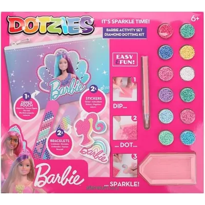Set creativ 5 in 1, Barbie, pictura cu diamante