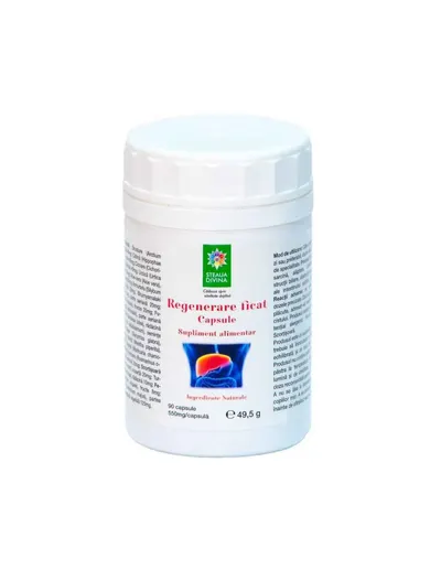 Regenerare ficat 550mg, 90 capsule, Steaua Divina