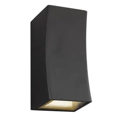 Aplica Exeter Outdoor 2 Light Wall Light Dark Grey IP44 LED
