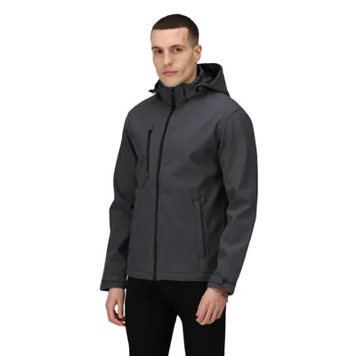 Jacheta Soft Shell Drumeții În Natură Regatta Venturer Cu Glugă Bărbați