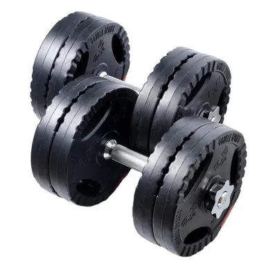 Set gantere reglabile din ciment cu grip de 25 KG