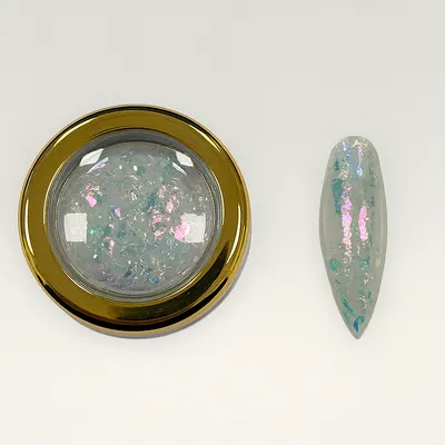 Fulgi Decor Nailsup Efect Holografic Verde/Roz