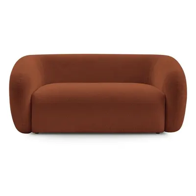 Canapea portocalie cu tapițerie din chenille 160 cm Celine – Bobochic Paris