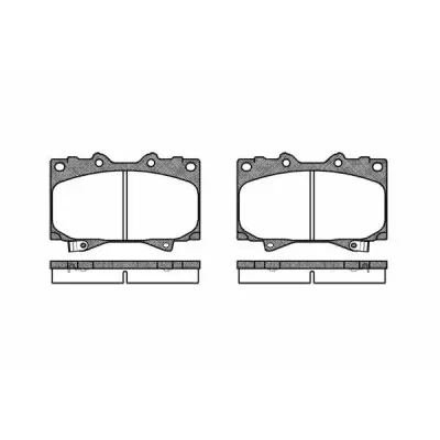 Set placute frana, frana disc REMSA 0707.04