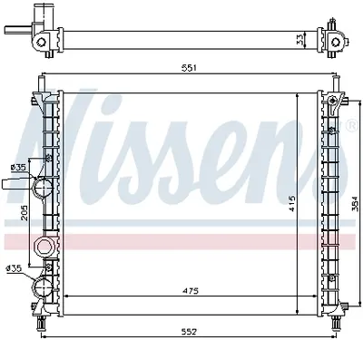 Radiator racire motor potrivit FIAT BRAVA, BRAVO I 1.2