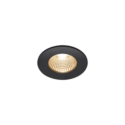 Spot incastrat, PATTA-I Ceiling lights, black LED outdoor recessed ceiling light, round DL IP65 black 1800-3000K