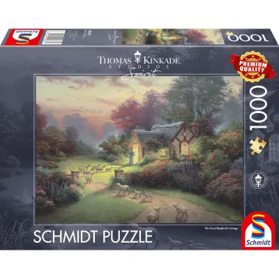 Puzzle Thomas Kinkade - Spirit - The Good Shepherd's Cottage 1000