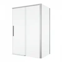 Cabina dus crom 140x100 cm cu usa culisanta, grosime sticla 8 mm, tratament anticalcar, Ronal Oriana
