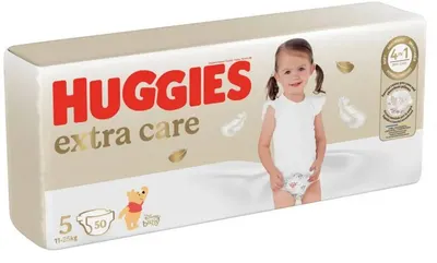 Scutece Huggies, Extra Care Mega, Nr 5, 11-25 kg, 50 buc