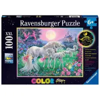 Puzzle Unicorni la Lumina Lunii, 100 Piese Starline