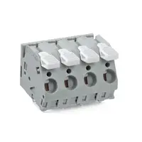 PCB terminal block; lever; 6 mm²; Pin spacing 10 mm; 5-pole; CAGE CLAMP®; commoning option; 6,00 mm²; gray