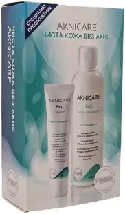 Synchroline Aknicare Set - Cremă-Gel Facială și Gel de Curățare, 30 + 200 ml