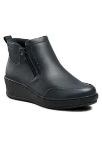 Ghete dama - piele ecologica - albastru -