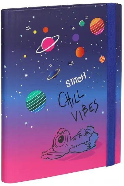 Mapă cu elastic Cool Pack Disney - A5, Stitch, Chill Vibes
