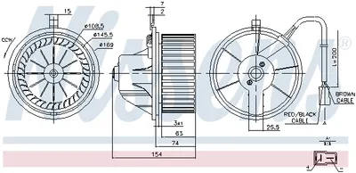 Ventilator habitaclu potrivit AUDI 80 B3, 80 B4, 90 B3, A4 B5, CABRIOLET B3, COUPE B3; VW PASSAT B3 B4, TRANSPORTER IV 1.4-2.9 06.86-06.03