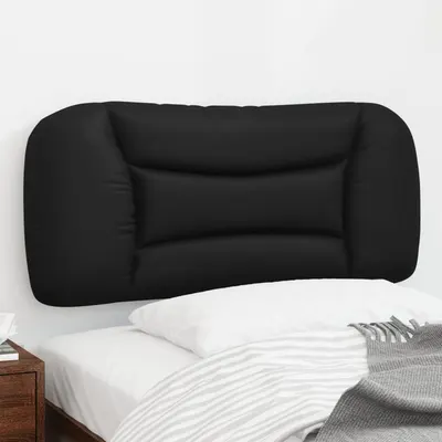vidaXL Pernă pentru tăblie pat, Hvar, negru, 90 cm, piele artificială