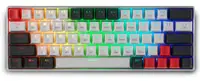 Tastatură mecanică Spartan Gear - Pegasus 2, wireless, Red, RGB, albă/gri