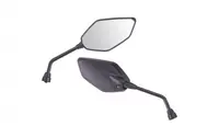 Set oglinzi moto atv brat metal, carcasa plastic, culoare negru, filet M10