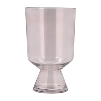 Vază roz-deschis din sticlă (înălțime 24 cm) Drum – Villa Collection