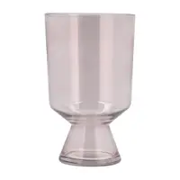 Vază roz-deschis din sticlă (înălțime 24 cm) Drum – Villa Collection