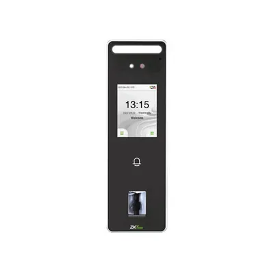 Cititor biometric cu recunoastere faciala Zkteco VL-SPEEDFACE-V3L-FP-1-W-ZK, 1 MP, Amprenta, RFID EM 125 kHz, 3000 utilizatori