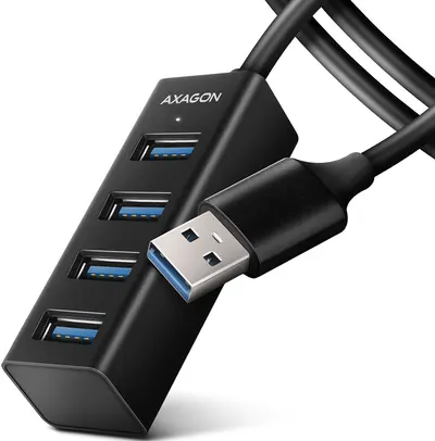 USB Hub AXAGON - HUE-M1A, 4 porturi , USB-A, negru