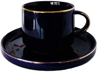 Serviciu porțelan Morello - Modern Blue, 12 părți, 200 ml