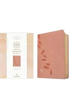 NLT Every Woman's Bible, Filament Enabled (Leatherlike, Pink Petals, Red Letter)