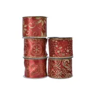 Panglica decorativa - Gold Wire Decor - Oxblood - mai multe modele