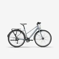 Recondiționate - Bicicletă de oraș Elops LD 500 cadru jos gri