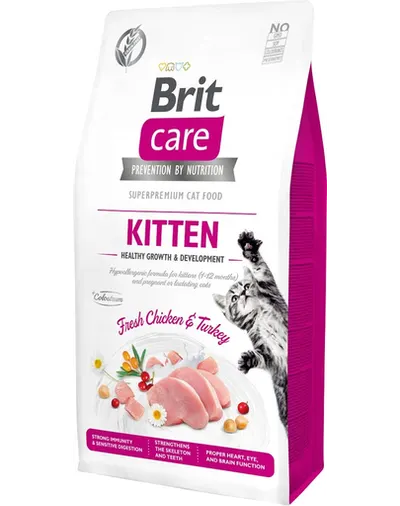 BRIT Care Cat Grain-Free Kitten Growth &amp; Development hrana uscata pentru pui de pisica sau femele gestante, 7 kg