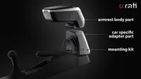Cotiera Armster 2 Negru Fiat 500 (2016-Prezent)