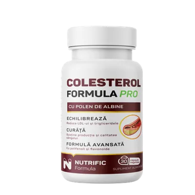 Colesterol Formula Pro, 30 capsule vegetale, Nutrific
