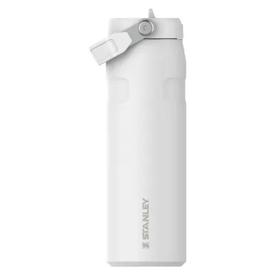 Termos alb din oțel inoxidabil 700 ml IceFlow™ Bottle Flip Straw 2.0 Frost – Stanley