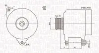 Alternator (14V, 90A) AUDI A4, A6, CABRIOLET; VW PASSAT 1.6 1.8 2.8 intre 1994-2001
