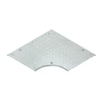 Capac pentru cot 90° cu dispozitive de fixare pre-asamblate si suport pentru placi de aluminiu, usor, pe suprafata, RESDVSRSL 500