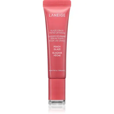 LANEIGE Glaze Craze Tinted Lip Serum balsam de buze colorat culoare Peach Glaze 12 g