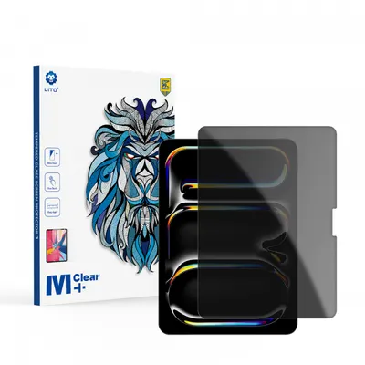 Folie de protectie Ecran Privacy Lito Classic pentru Apple iPad Pro 11 (2024), Sticla Securizata, Full Glue, 2.5D