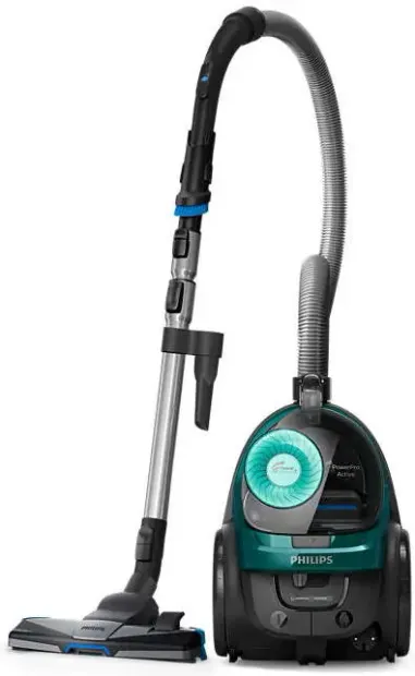 Aspirator fara sac Philips PowerPro Active FC9555/09, 750W, 1.5l (Negru/Verde)