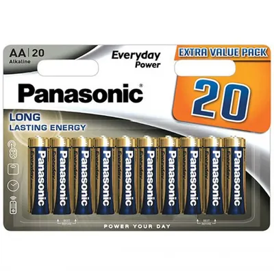 Baterii AA R6, blister 20 Buc. Panasonic EVERYDAY