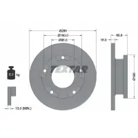 Disc frana TEXTAR 92159100