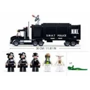 Joc de constructie Vehicul S. W. A. T, pvc, Sluban M38-B0659, 540 piese, 47. 5x33x6. 7cm