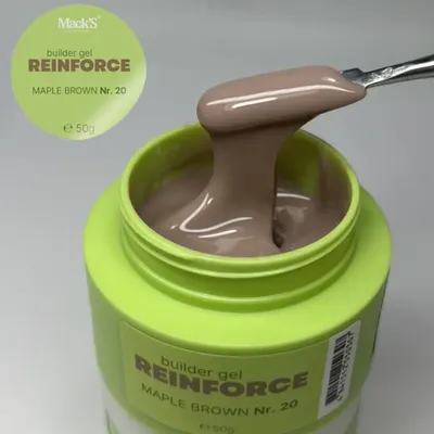 Reinforce Builder Gel Maple Brown 20/50g Macks - REBGCCP-50
