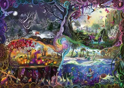 Puzzle 1000 piese - Portalul celor patru Taramuri