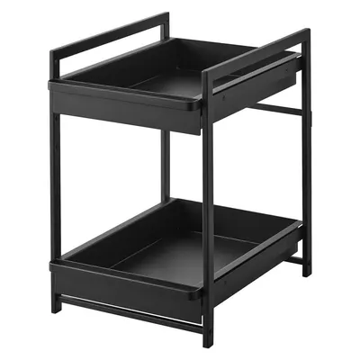 Raft suplimentar negru din metal 30x42 cm Tower – YAMAZAKI