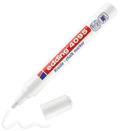 Marker cretă Edding 4095 - alb