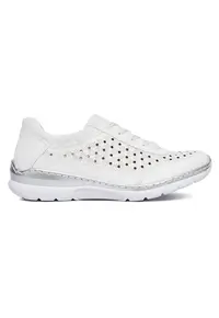 Pantofi dama - L3217-80 - piele naturala - alb -