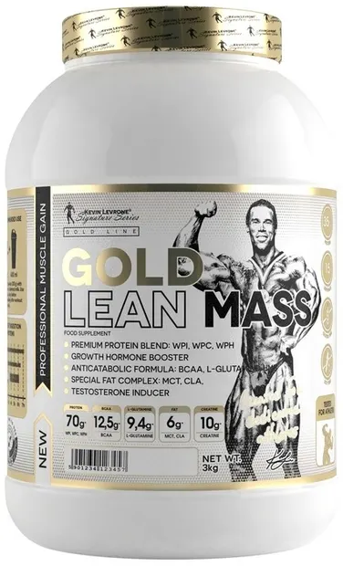 Gold Line Gold Lean Mass, ciocolată, 3 kg, Kevin Levrone
